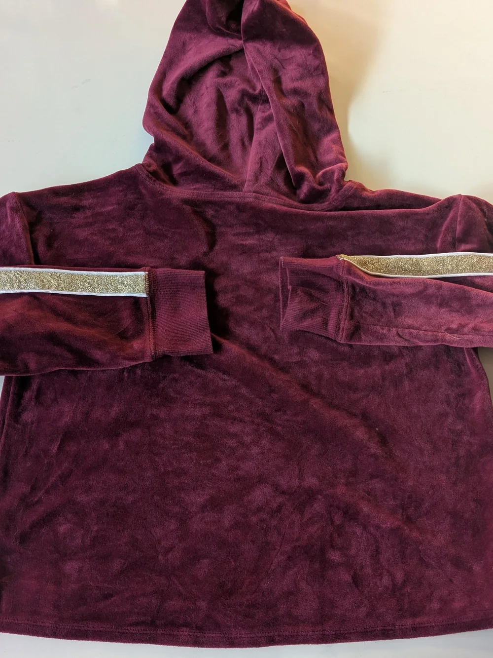 Justice velvet pullover